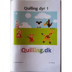 Quilling hæfte med dyr
